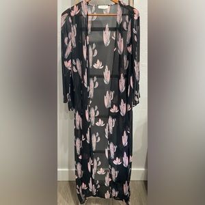 Cactus print kimono, size S/M